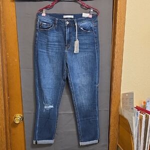 KanCan Dark Blue Ankle Jeans